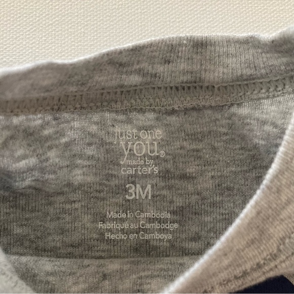 Carters Baby Boy 3 Months Bodysuit Tee Shorts Set Construction Vehicles - Picture 2 of 3